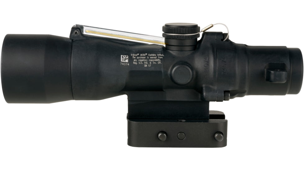 Trijicon Dual Illuminated Q-LOC Compact ACOG Scope, 3x30 mm, 7.62x51mm/175gr. Amber, Chevron Reticle, Matte Black, 400364