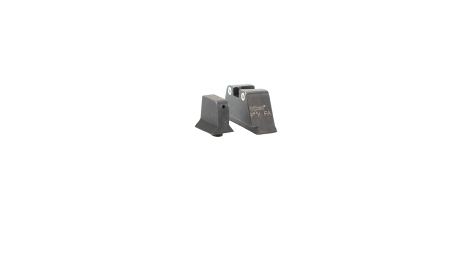 Trijicon For Glock Suppressor Night Sight Set - White Outline - Green Lamps for Calibers 9mm,.40,.43,.45 G.A.P.,.357 GL201-C-600649