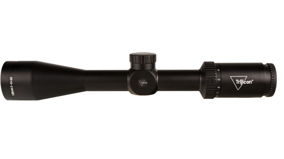 Trijicon Huron HR940 3-9x40mm Rifle Scope, 1 in Tube, Second Focal Plane, Black, Non-Illuminated Standard Duplex Crosshair Reticle, MOA Adjustment, 2700005