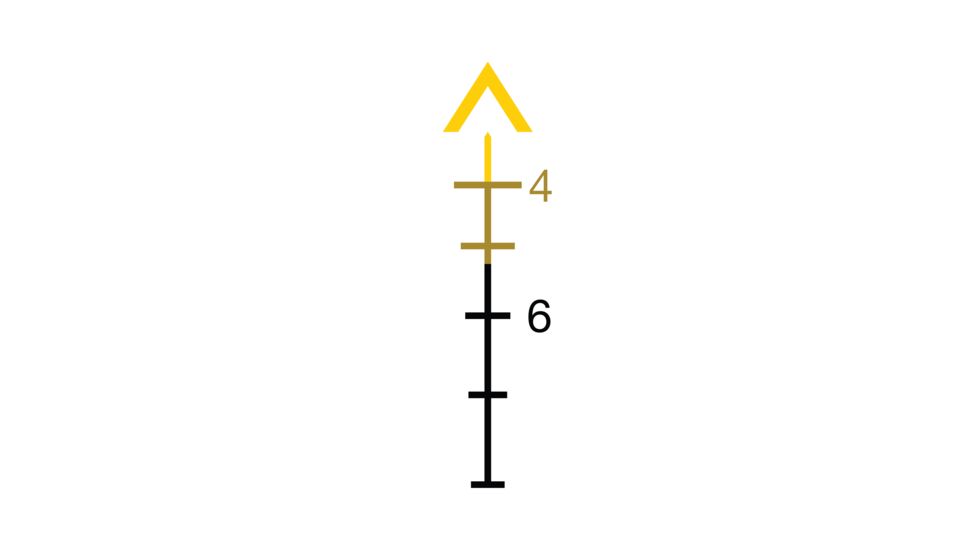 Trijicon Illuminated Amber TA11E-A Chevron Reticle