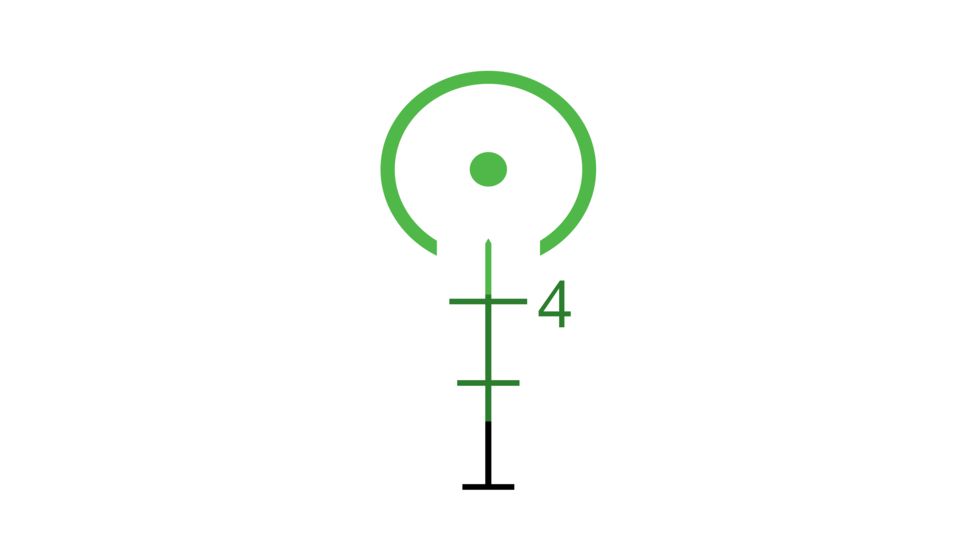 Trijicon Illuminated Green TA33-C-400311 Horseshoe Dot Reticle