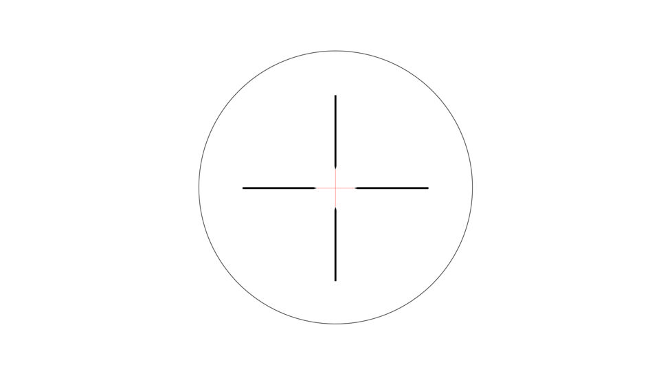 DEMO, Trijicon AccuPower RS-20 3-9x40mm Rifle Scope, 1 in Tube, Second Focal Plane, Black, Red Standard Duplex Crosshair w/ Dot Reticle, MOA Adjustment, 1900012-DEMO