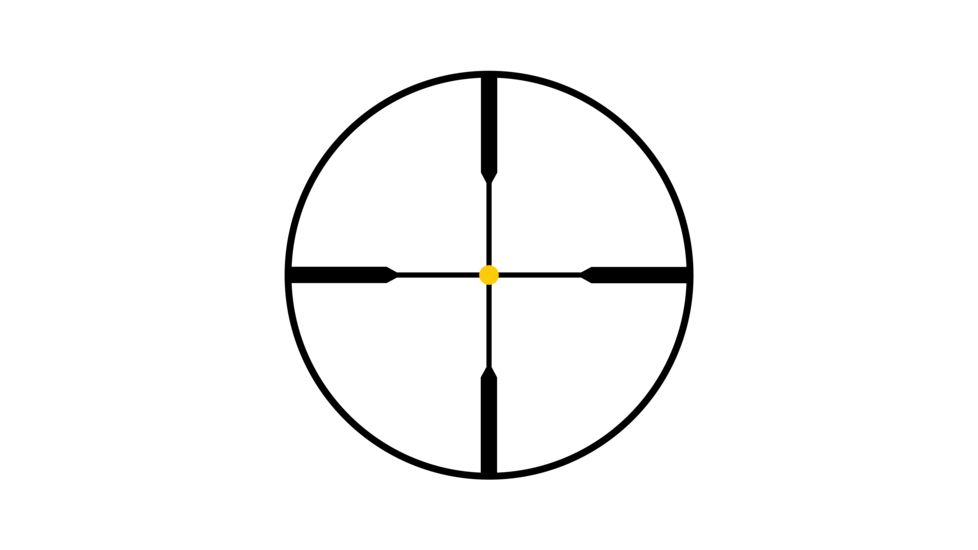Trijicon AccuPoint TR-22 2.5-10x56mm Rifle Scope, 30 mm Tube, Second Focal Plane, Black, Amber Standard Duplex Crosshair w/ Dot Reticle, MOA Adjustment, 200023