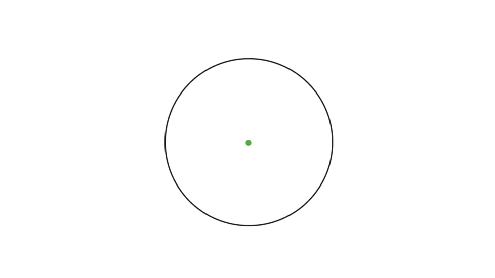Trijicon MRO SD 1x25mm Reflex Green Dot Sight, 2.0 MOA Adjustable Green Dot, with Full Co-witness Mount, Black, MRO-C-2200332