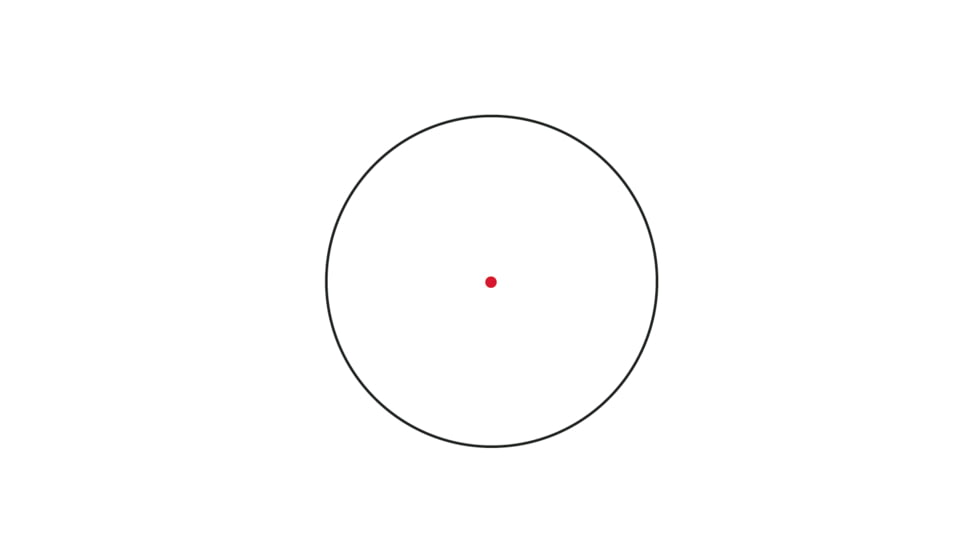 Trijicon MRO SD 1x25mm Reflex Red Dot Sight, 2.0 MOA Adjustable Red Dot, Black, MRO-C-2200300