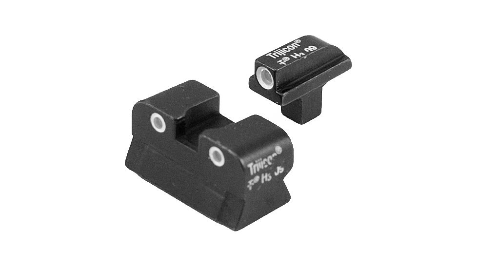 Trijicon Bright &amp; Tough Night Sight Set, Green Front and Yellow Rear - Colt Officers