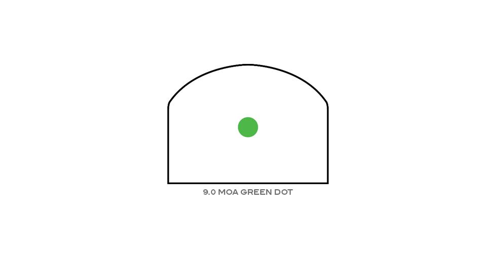 Trijicon RMR Dual Illuminated Reflex Sight, 9.0 MOA Green Dot, No Mount, Black, RM05G