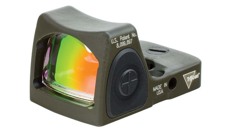 Trijicon RMR Type 2 Reflex Sight, 1 MOA Red Dot, No Mount, OD Green, 700744