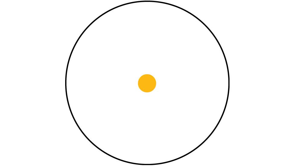 Trijicon RX01-23 Reflex 6.5 MOA Amber Dot Sight, Black w/ ARMS #15 Throw Lever Mount