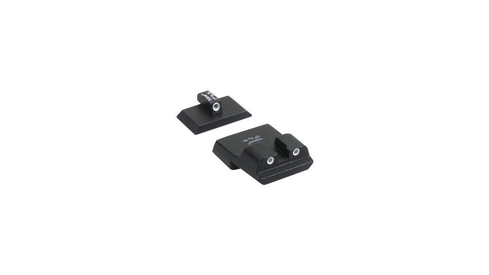 EDEMO, Trijicon Bright &amp; Tough Night Sight Set for S&amp;W Value Series 410/909/910, 3 Dot, Green Front, Yellow Rear SA26Y