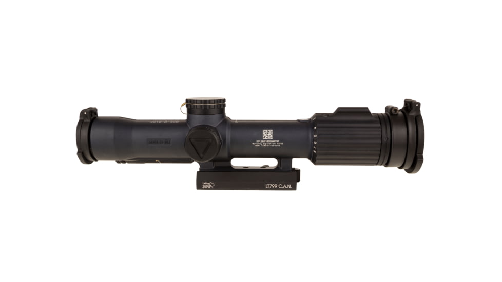 Trijicon SCO VCOG Rifle Scope w/ Larue Tactical LT799 Mount, 1-8x28mm, FFP, Circle / Crosshair Reticle, Matte, Black, 2400012