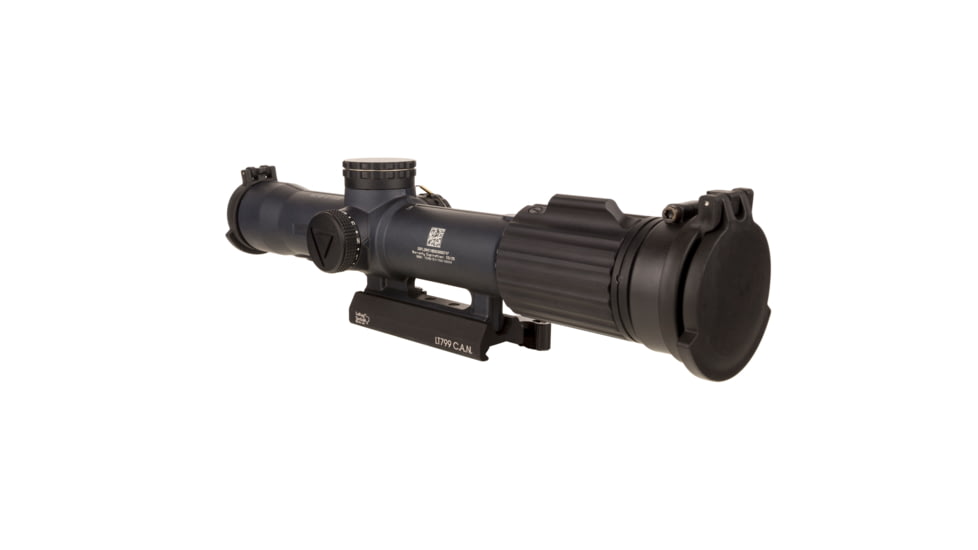 Trijicon SCO VCOG Rifle Scope w/ Larue Tactical LT799 Mount, 1-8x28mm, FFP, Circle / Crosshair Reticle, Matte, Black, 2400012