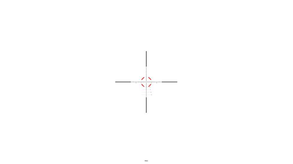 Trijicon SCO VCOG Rifle Scope w/ Larue Tactical LT799 Mount, 1-8x28mm, FFP, Circle / Crosshair Reticle, Matte, Black, 2400012