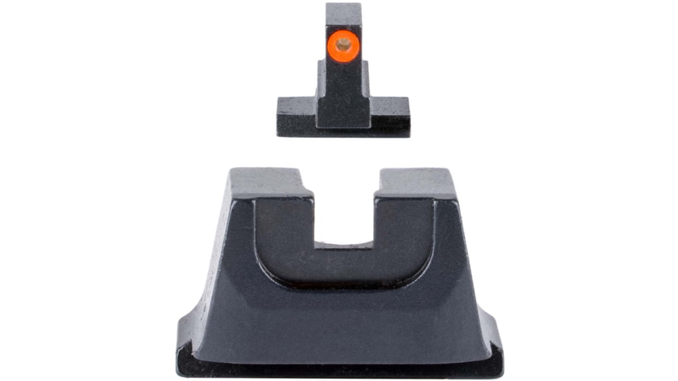 Trijicon Suppressor/Optic Height Sight Set with Orange Front/Metal Rear &amp; Green Front Lamp - for M&amp;P C.O.R.E, M&amp;P M2.0 Optics Ready, Black, 601151