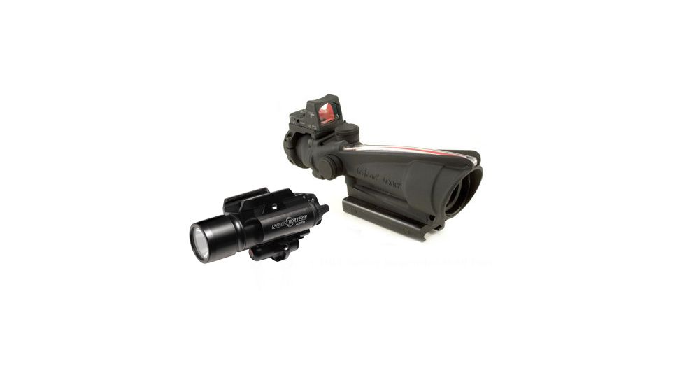 Trijicon ACOG 3.5x35 Scope with Surefire Flashlight