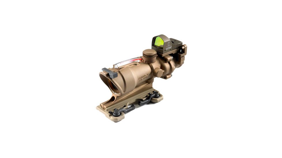 Trijicon Dark Earth Brown ACOG 4x32 Scope w/ 7.0 MOA Docter Sight