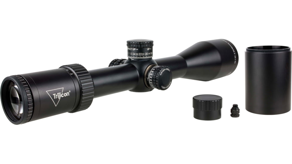 Trijicon Tenmile HX 5-25x50 First Focal Plane 30mm Tube Riflescope w/Red/Green MOA Ranging, Satin Finish, Exposed Elevation Adjuster w/Return to Zero Feature, Black, 3000020