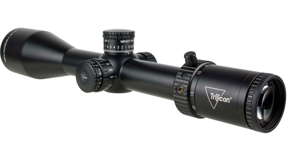 Trijicon Tenmile HX 5-25x50 First Focal Plane 30mm Tube Riflescope w/Red/Green MOA Ranging, Satin Finish, Exposed Elevation Adjuster w/Return to Zero Feature, Black, 3000020