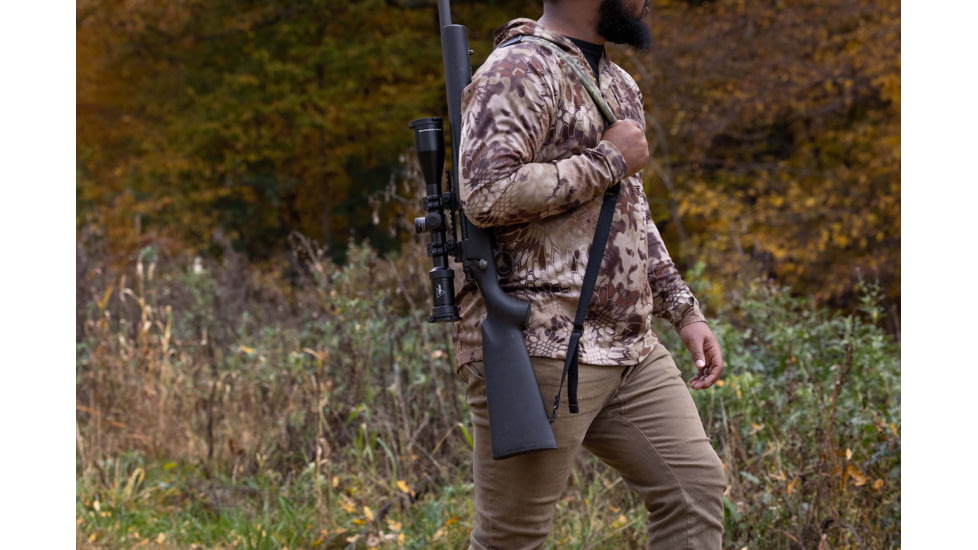 Trijicon Tenmile HX 5-25x50 First Focal Plane 30mm Tube Riflescope w/Red/Green MOA Ranging, Satin Finish, Exposed Elevation Adjuster w/Return to Zero Feature, Black, 3000020