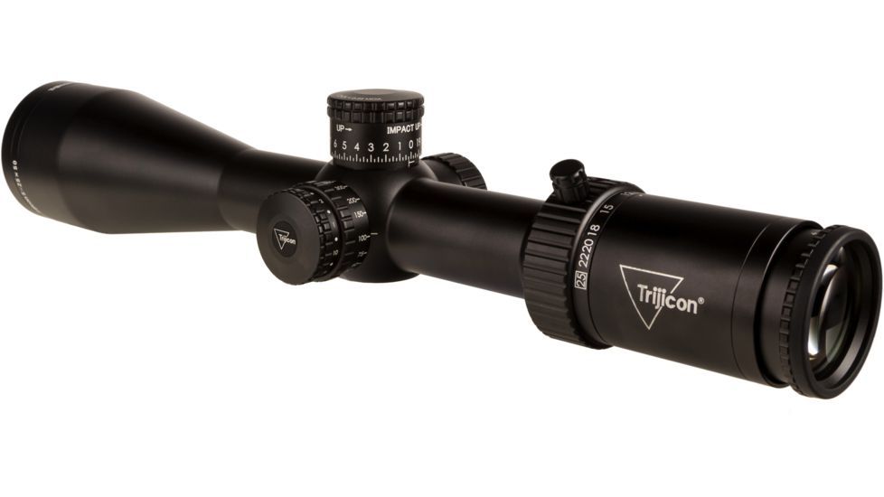 Trijicon Tenmile HX TMHX2550 5-25x50mm Rifle Scope, 30 mm Tube, Second Focal Plane, Black, Red MOA Center Dot Reticle, MOA Adjustment, 3000010