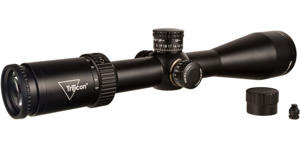 Trijicon Tenmile HX TMHX2550 5-25x50mm Rifle Scope, 30 mm Tube, Second Focal Plane, Black, Red MOA Center Dot Reticle, MOA Adjustment, 3000010