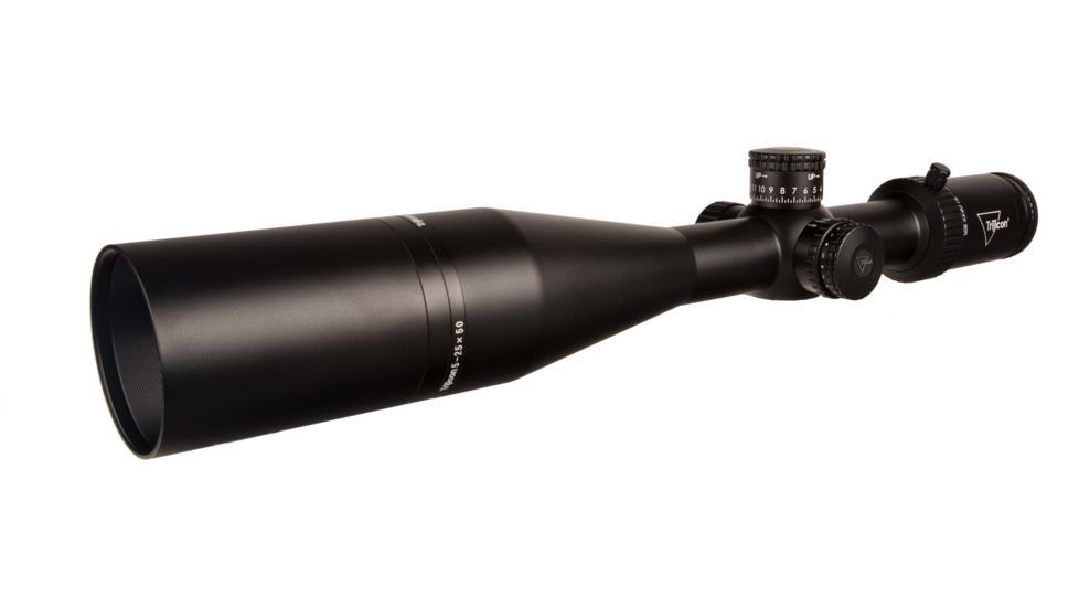 Trijicon Tenmile HX TMHX2550 5-25x50mm Rifle Scope, 30 mm Tube, Second Focal Plane, Black, Red MOA Center Dot Reticle, MOA Adjustment, 3000010