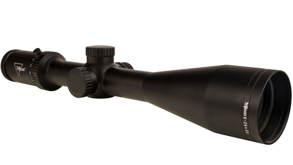 Trijicon Tenmile HX TMHX2450 6-24x50mm Rifle Scope, 30 mm Tube, Second Focal Plane, Black, Green MOA Ranging Reticle, MOA Adjustment, 3000004