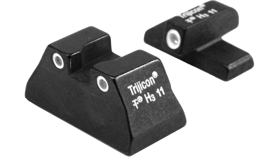 Trijicon Bright &amp; Tough 3 Dot Night Sight Set, Green Front &amp; Rear - H&amp;K USP Compact - HK08