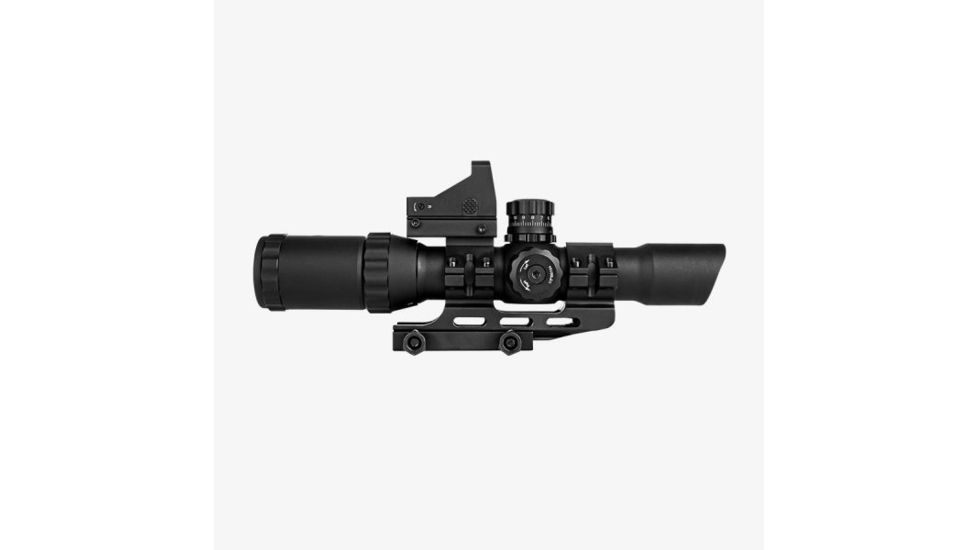 Trinity Force Assault Scope 1-4X28 , Combo V2, Electronic Buttons, Mil-Dot  Reticle, Black SR19S1428BH-V2