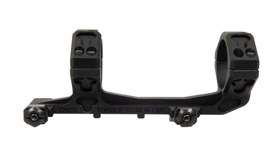 Troy Scope Mount Assembly, 34MM, 0MOA, Black, SSCM-34M-00BT-00