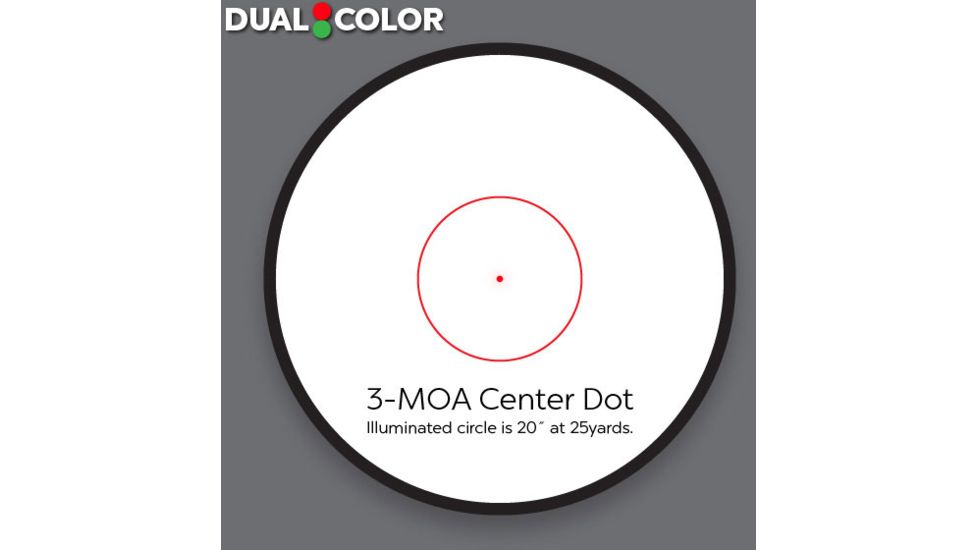 TruGlo 1x30 Red Dot Sight, 3 MOA Reticle, Black, TG-TG8030TB