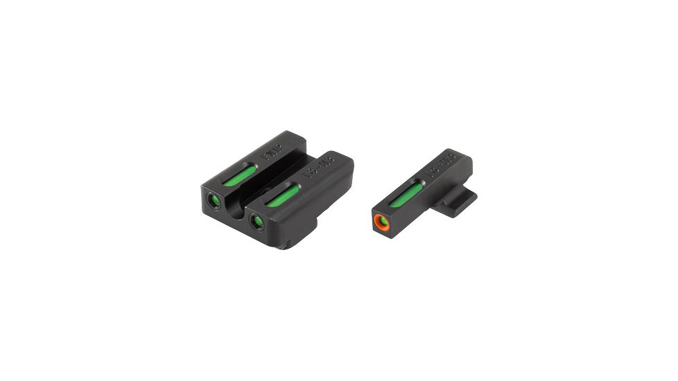 TruGlo Brite-Site TFX Pro Sight Set For FNH FNP-40/FNX-40/FNS-40, Including Compact Green Rear, Green With Orange Focus Lock Front Sight, TG-TG13FN2PC