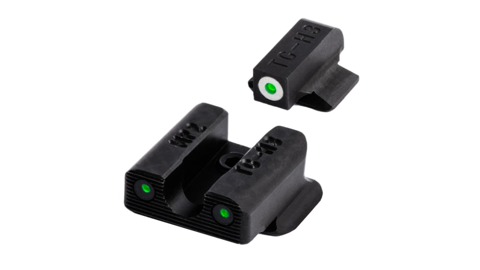 TruGlo Brite Site Tritium Pro Sight Set for S&amp;W Bodyguard .380, White Focus Lock Ring, TG-TG231MP2W