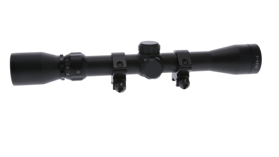 TruGlo Buckline Rifle Scope 3-9x32mm BDC Reticle Matte Black, TG-TG85393XB