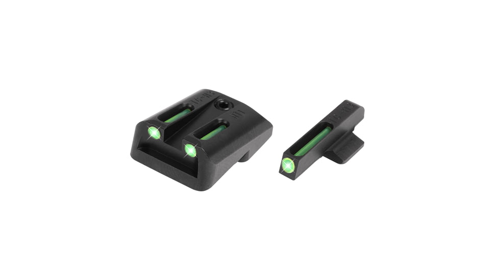 TruGlo TFO 1911 Government W/Novak LoMount Fiber Optic Green, TG-TG131NT1