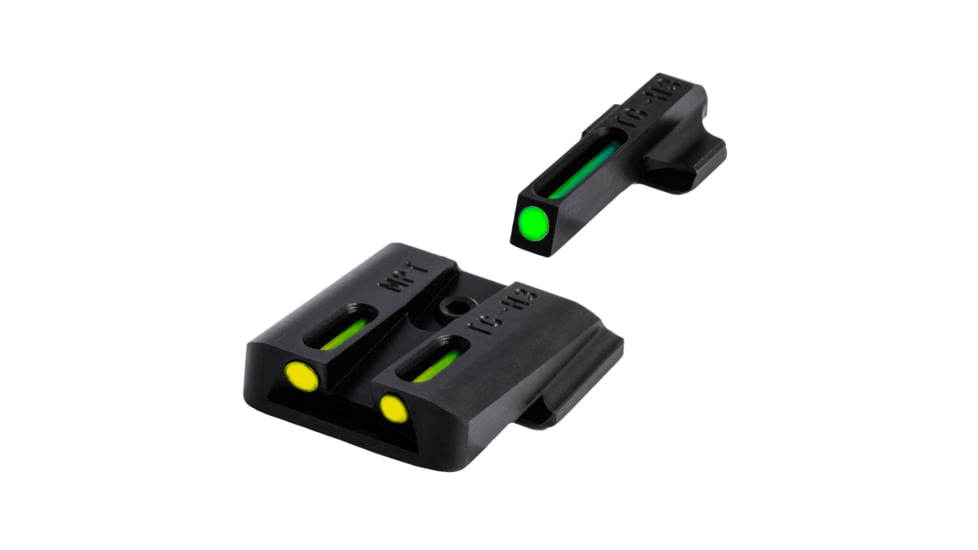 TruGlo Tritium Fiber Optic Brite-Site Handgun Sight For Smith and Wesson MP Front Green and Yellow Rear Sight, TG-TG131MPTY