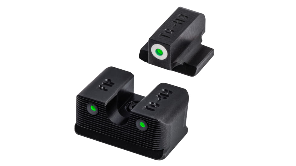 TruGlo Tritium Pro Handgun Sight Set for FN FNX45, White Focus Lock Ring, TG-TG231F3W