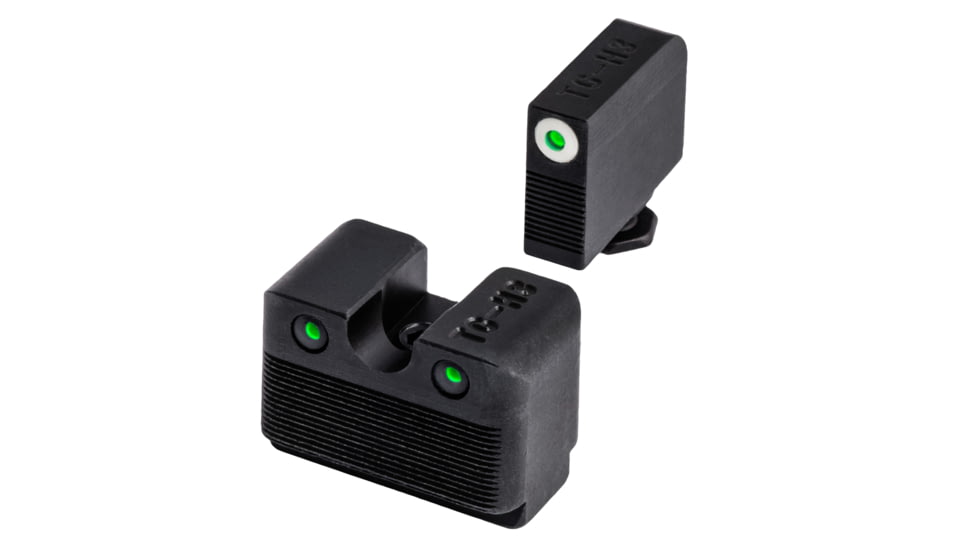 TruGlo Tritium Pro Handgun Sight Set for Glock Low MOS, White Focus Lock Ring, TG-TG231G1MW