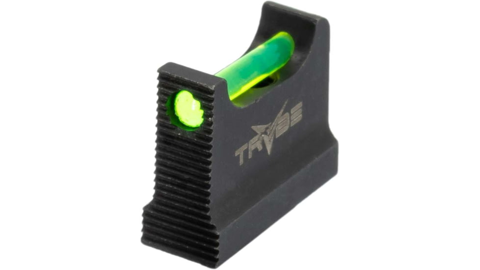 TRYBE Defense High Glow Fiber Optic Night Sights for Glock 17/19/22/23/24/26/27/33/34/35/37/38/39/42/43 &amp; SIG P320/P365, Suppressor, Black, FOSG-SUP