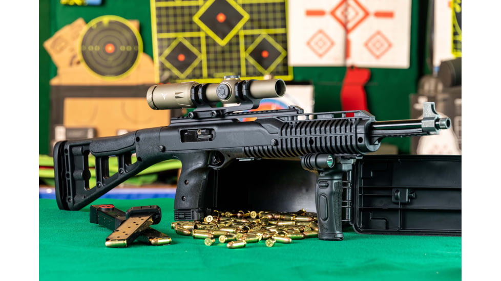 TRYBE Optics 1-8x24mm Rifle Scope, Primary Arms GLx 30mm 0 MOA Cant Cantilever Scope Mount