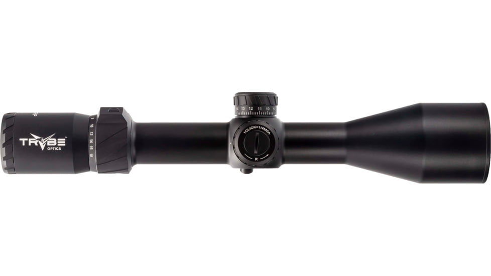 TRYBE Optics HIPO Rifle Scope, 3-18x50mm, 30 mm Tube, FFP, PLR-25 MOA Reticle, Black, TRORS3-18x50FFP-BL