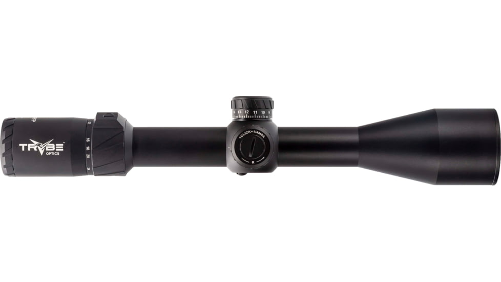 TRYBE Optics HIPO Rifle Scope, 6-24x50mm, 30mm Tube, FFP, PLR-25 MOA Reticle, Black, TRORS6-24x50FFP-BL