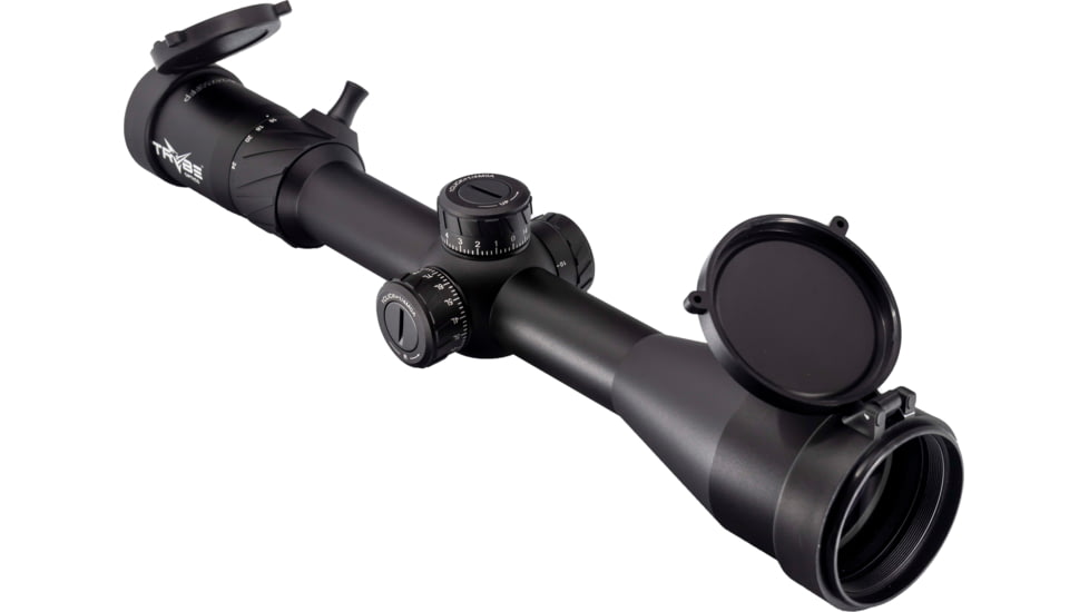 TRYBE Optics HIPO Rifle Scope, 6-24x50mm, 30mm Tube, FFP, PLR-25 MOA Reticle, Black, TRORS6-24x50FFP-BL
