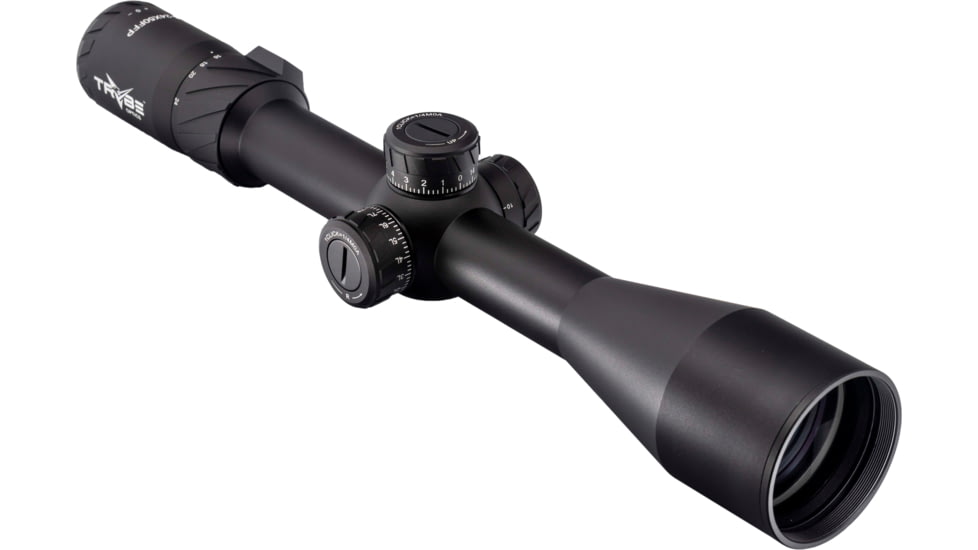 TRYBE Optics HIPO Rifle Scope, 6-24x50mm, 30mm Tube, FFP, PLR-25 MOA Reticle, Black, TRORS6-24x50FFP-BL