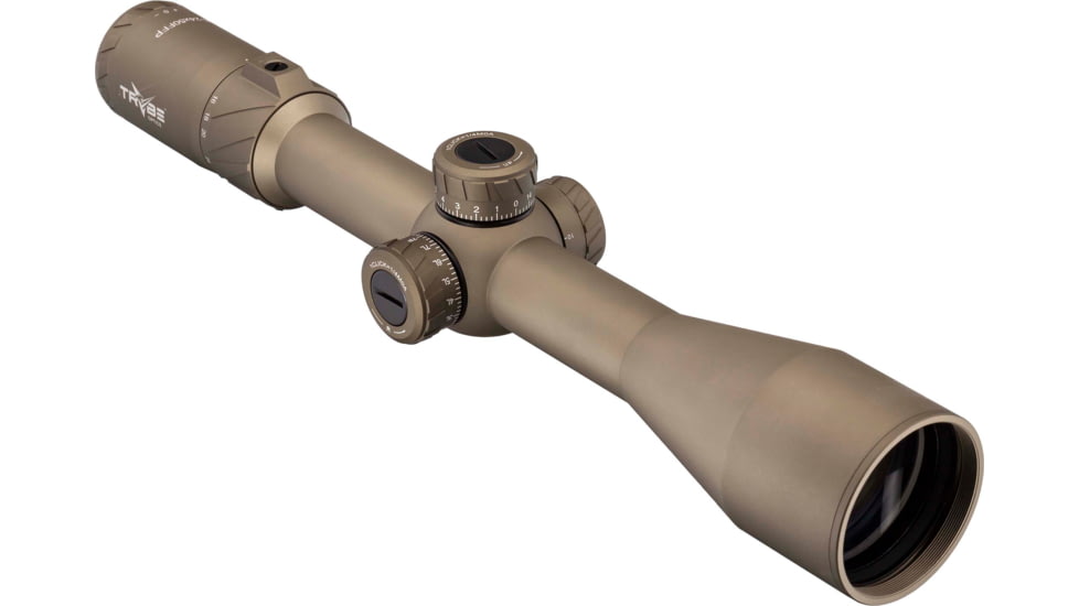 TRYBE Optics HIPO Rifle Scope, 6-24x50mm, 30mm Tube, FFP, PLR-25 MOA Reticle, Flat Dark Earth, TRORS6-24x50FFP-FDE