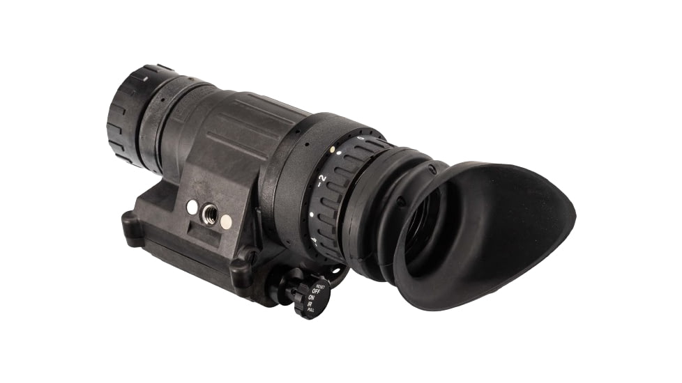 TRYBE Optics PVS-14 1x Night Vision Monocular, Gen 3, White Phosphor, Min 1600 FOM, 64-81 lp/mm, High Performance, Black, TRYBEPVS14WHR
