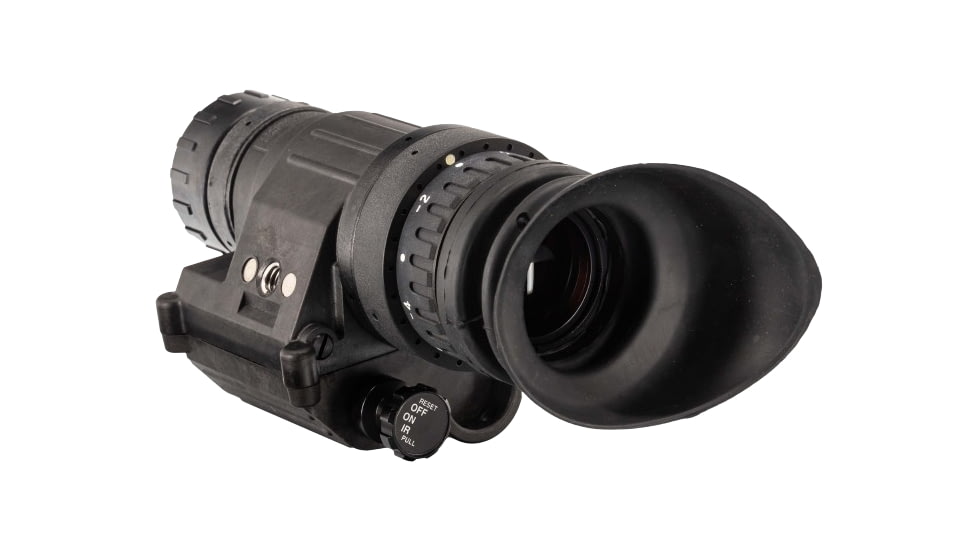 TRYBE Optics PVS-14 1x Night Vision Monocular, Gen 3, White Phosphor, Min 1600 FOM, 64-81 lp/mm, High Performance, Black, TRYBEPVS14WHR