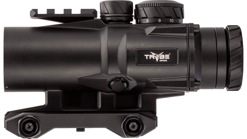 TRYBE Optics 3x32mm Compact Prism Scope Red Dot Sight, 32mm Tube, Black, TRO3XPRISM-BL