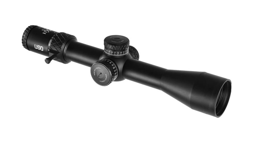 U.S. Optics 3-18x50mm TXH Riflescope, Second Focal Plane, 34mm Tube, Red WH-MOA Reticle, Matte Black, Medium, TXH 3-18X WH-MOA