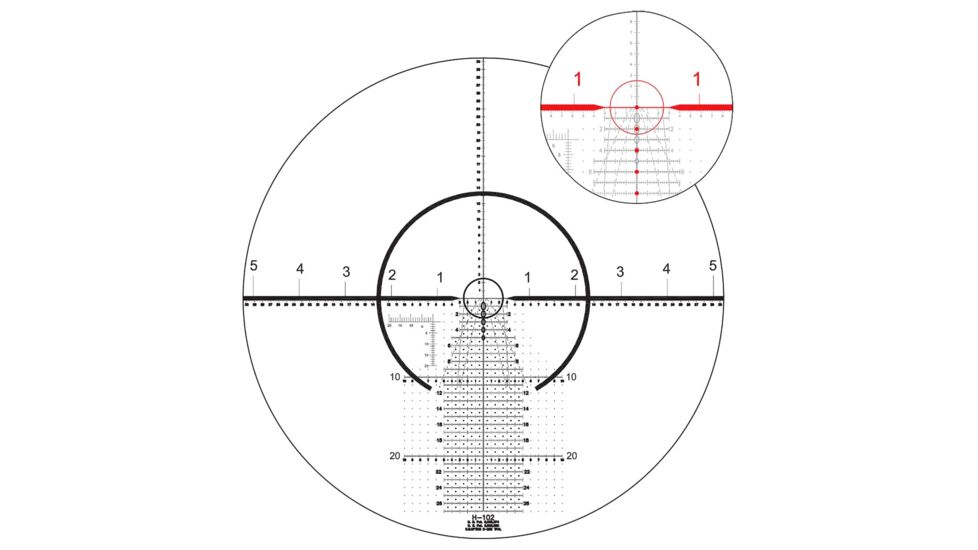 U.S. Optics FDN-17X Rifle Scope, 3.2-17x50mm, 34mm Tube, FFP, HORUS H102 Reticle, 1/10 MIL Elevation/ Windage Adjustment, Black, Medium, FDN 17X H102